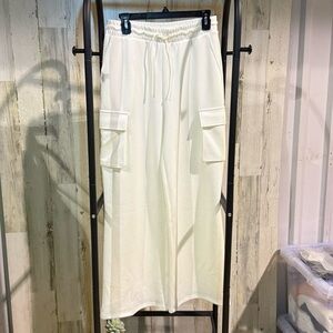 White Sweatpants Cargos